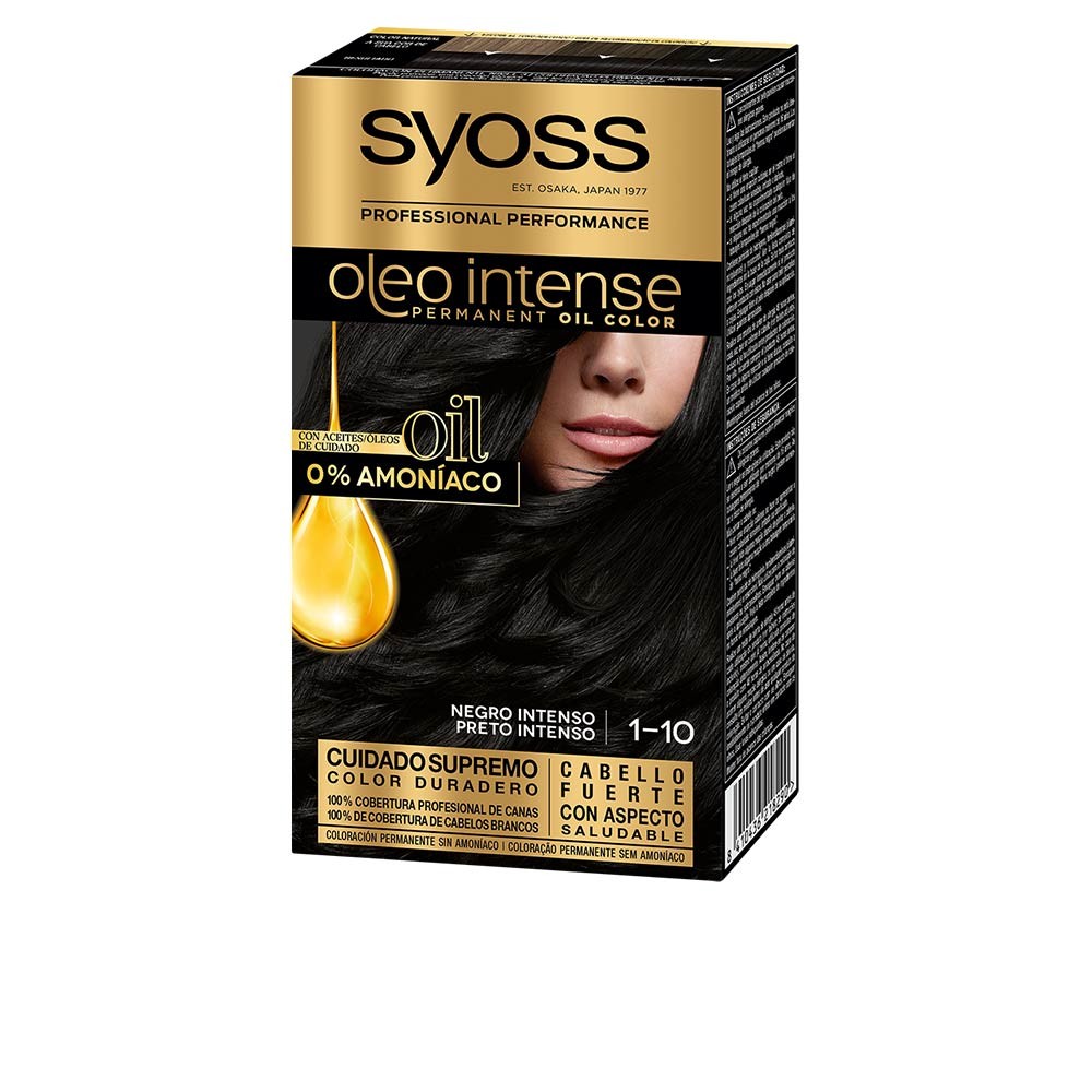 Syoss OLIO INTENSE tinte sin amoniaco 110negro intenso 5 pz Donna