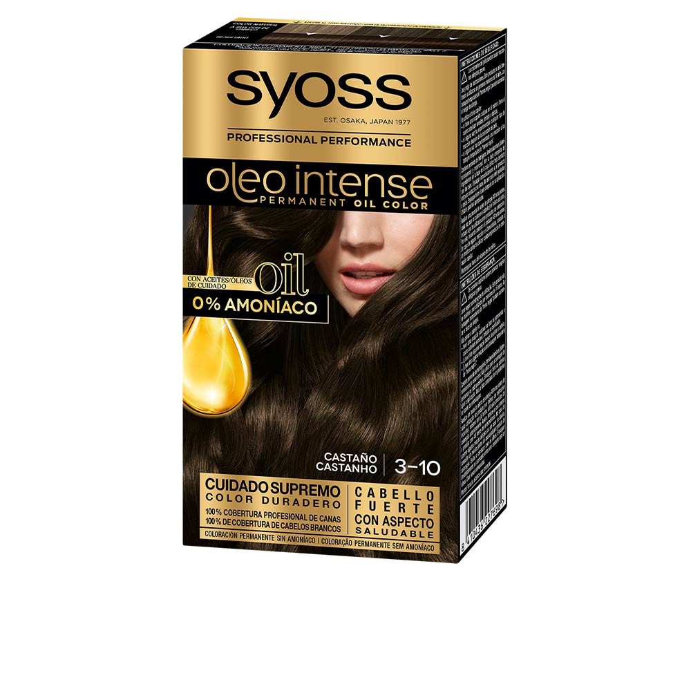 Syoss OLIO INTENSE tinte sin amoniaco 310castao 5 pz Donna