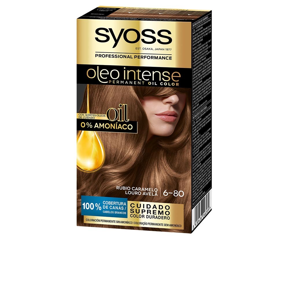 Syoss OLIO INTENSE tinte sin amoniaco 680rubio caramelo 5 pz Donna