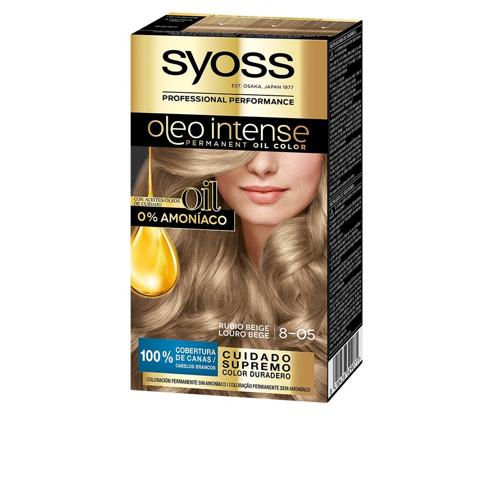 Syoss OLIO INTENSE tinte sin amoniaco 805rubio beige 5 pz Donna