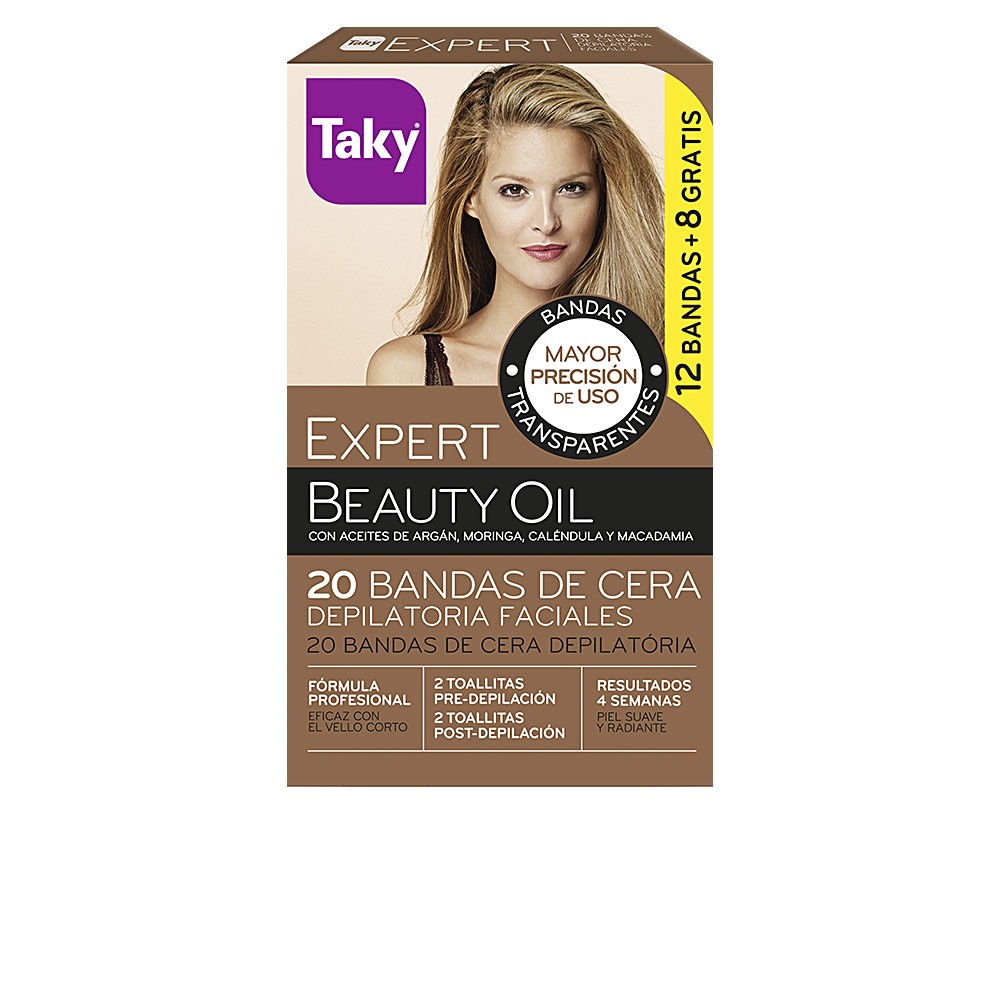 Taky ACEITES NATURALES bandas cera faciales depilatorias 20 unit unisex