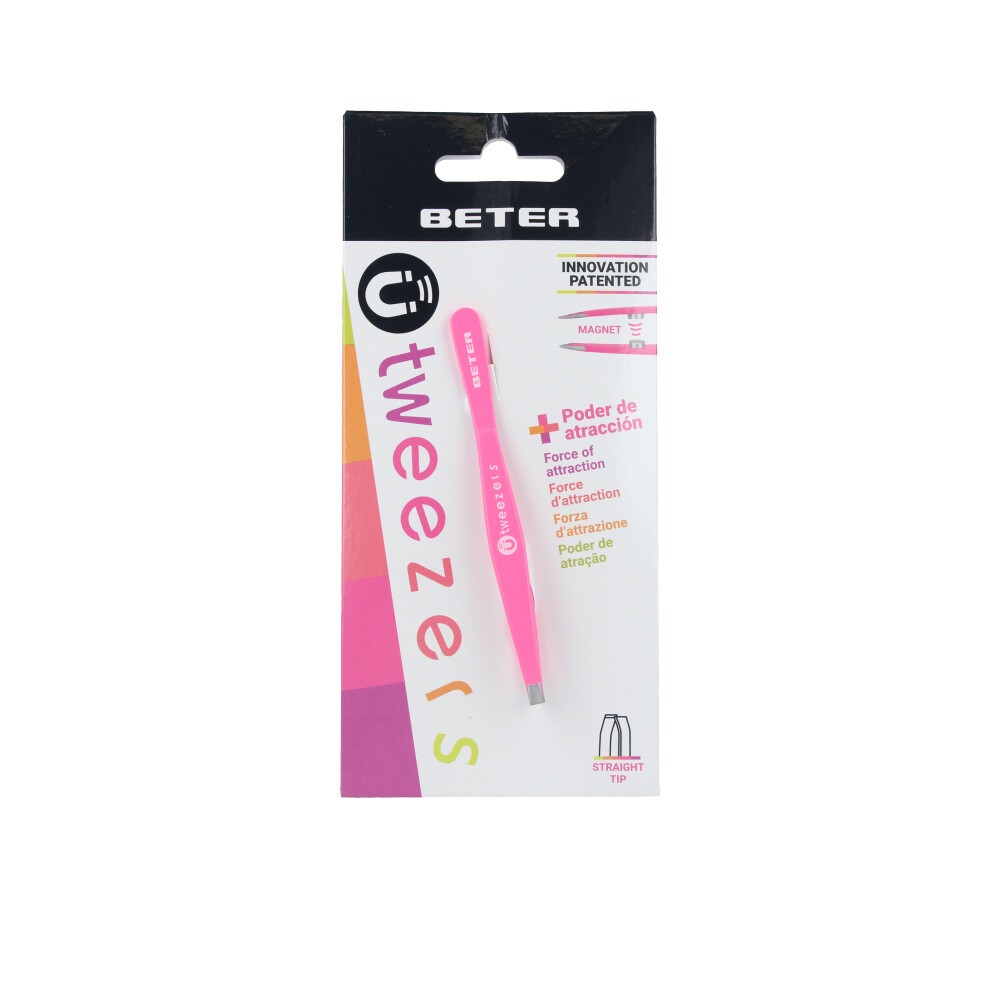 Beter PINZA depilar magntica punta recta fucsia 1 u Unisex