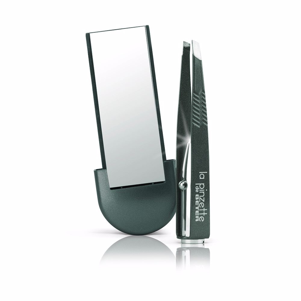 Beter LA PINZETTE pinza de depilar con luz y espejo gris 1 u Unisex