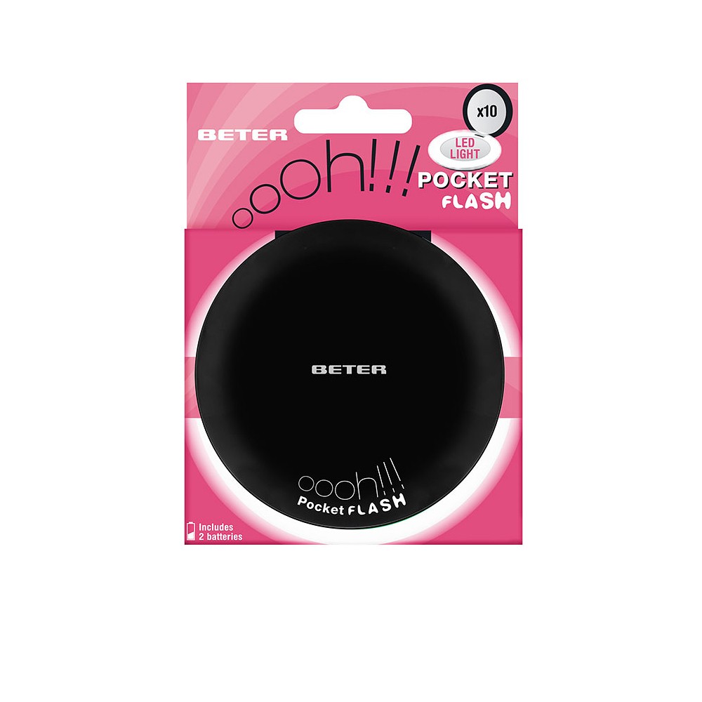 Beter ESPEJO OHH pocket flash con luz y aumento x10 negro 5 ml Unisex