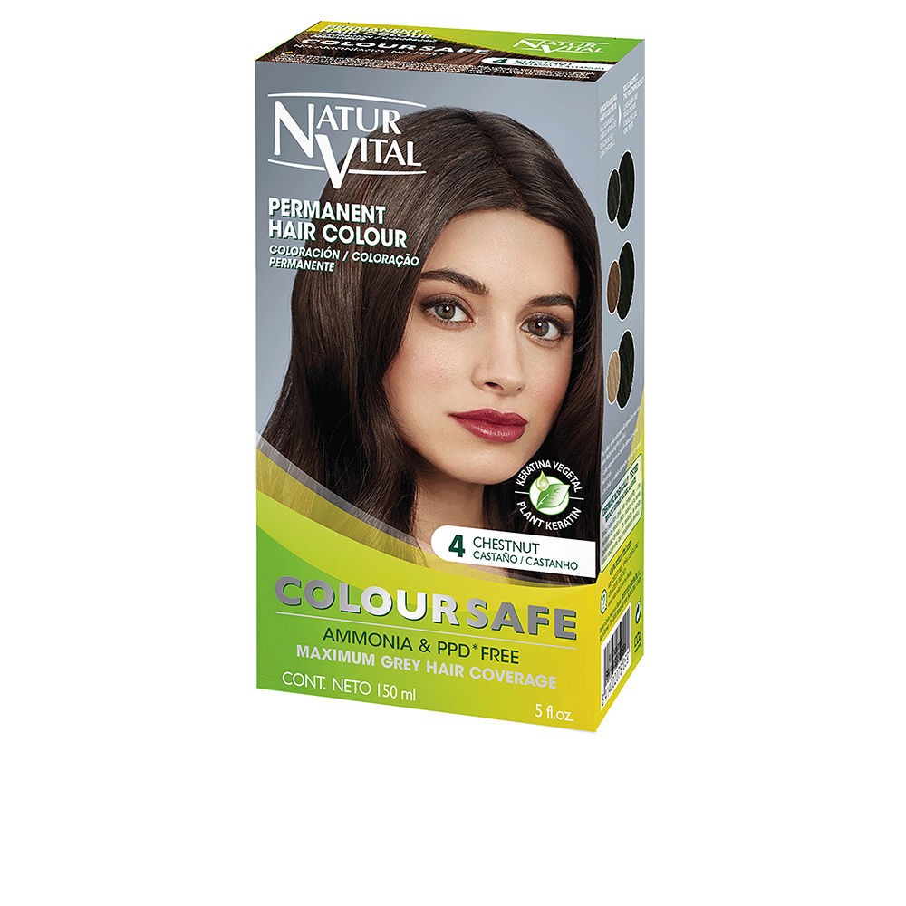 Natur Vital COLOURSAFE tinte permanente 4castao 150 ml Unisex