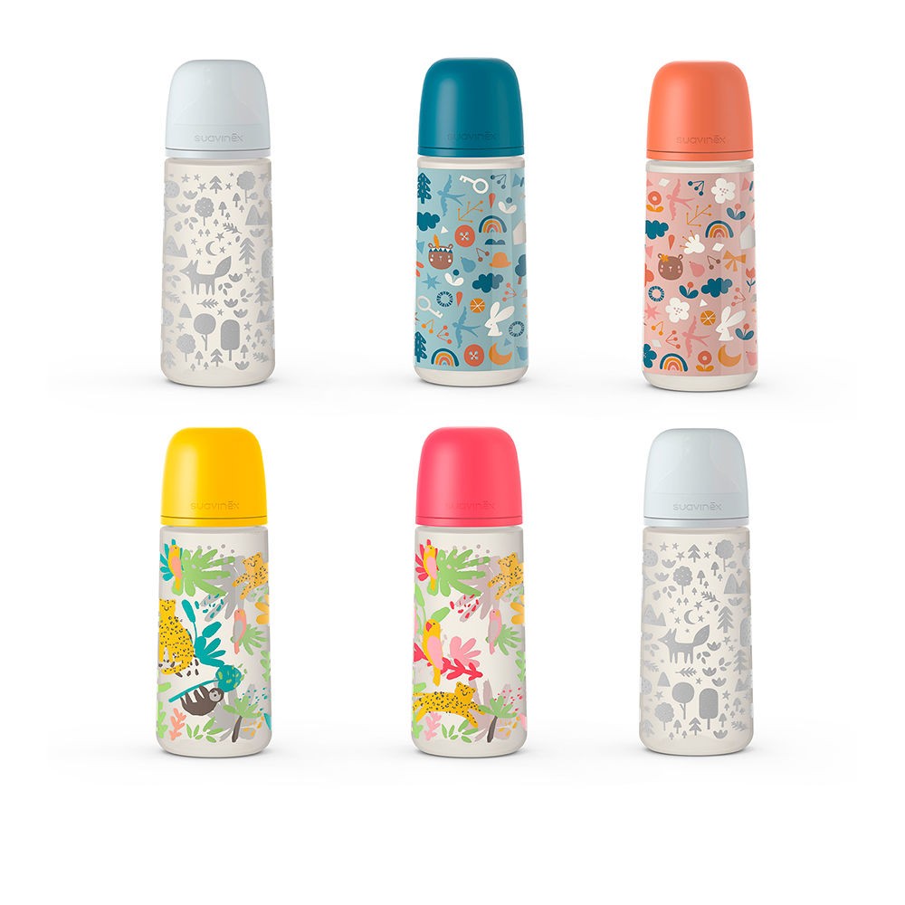 Suavinex PRINTS bibern tetina fisiolgica L 360ml unisex 360ml