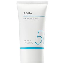 Missha Aqua Sun All Around Safe Block Aqua Sun Gel SPF 50 Crema viso gel solare donna 50ml