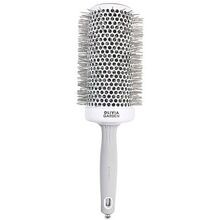 OLIVIA GARDEN Expert Blowout Speed Wavy Bristles spazzola per asciugare e modellare i capelli Bianco Grigio 65mm