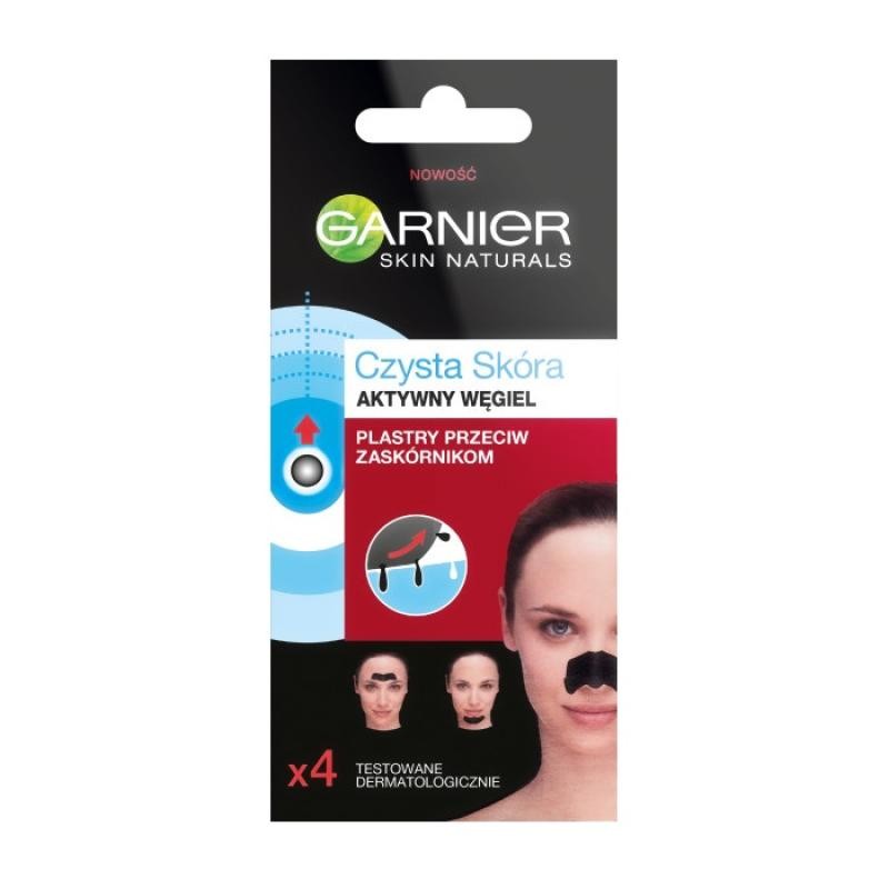 Garnier PURE ACTIVE CARBON tiras antipuntos negros 4 u Unisex
