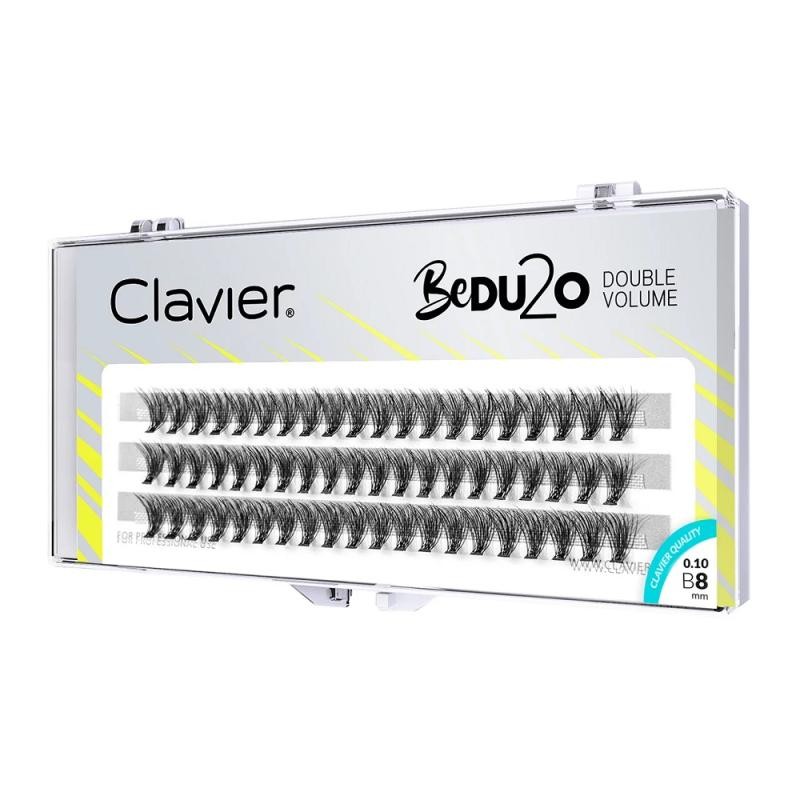 CLAVIER BeDU2O Ciglia Doppio Volume 8mm
