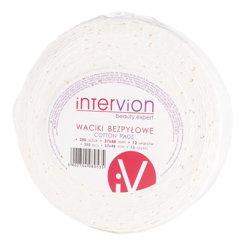 INTERVION Cotton Pads Dischetti di cotone antipolvere 250 pz