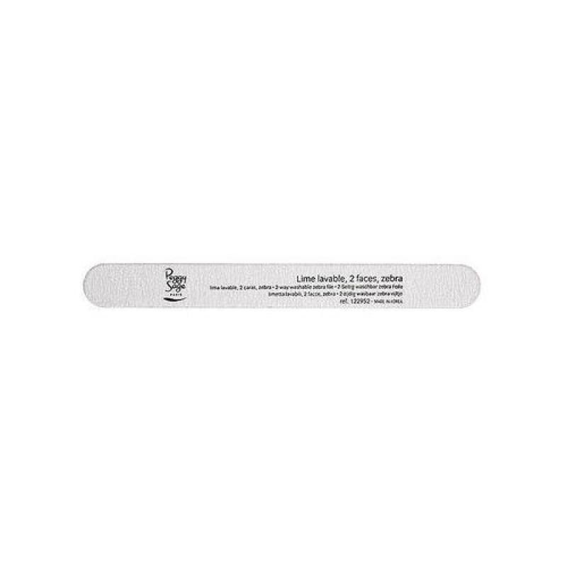 PEGGY SAGE Lima per unghie a 2 vie Zebra Lima per unghie doppia faccia grossa 100180 Zebra