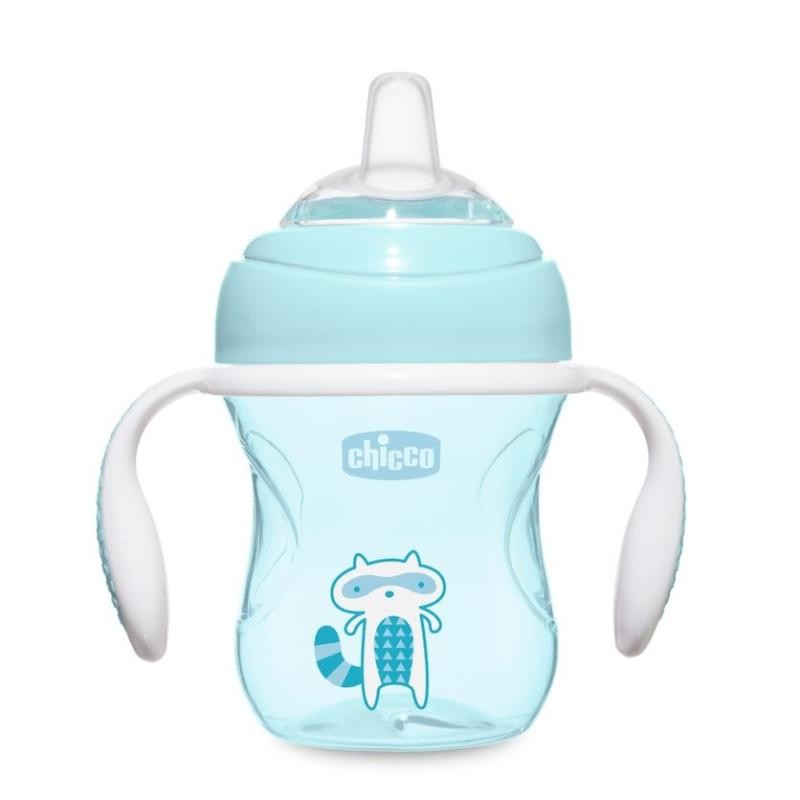 CHICCO Transition Cup La prima tazza da allenamento 200ml con beccuccio morbido 4m Boy