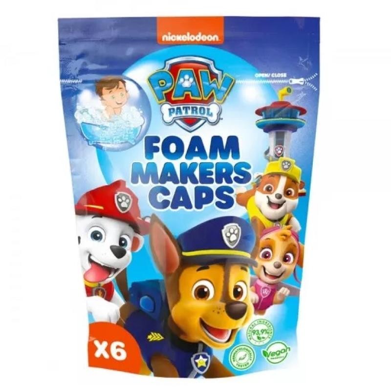 PAW PATROL Foam Makers Cuffie schiumabagno 6x16g