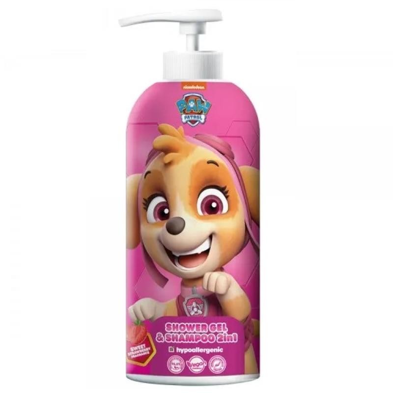 PAW PATROL Gel detergente e shampoo 2in1 Fragola 1000ml