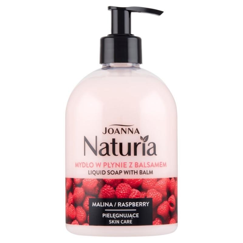 JOANNA Naturia Sapone Liquido Con Balsamo sapone liquido al balsamo di lampone 500ml