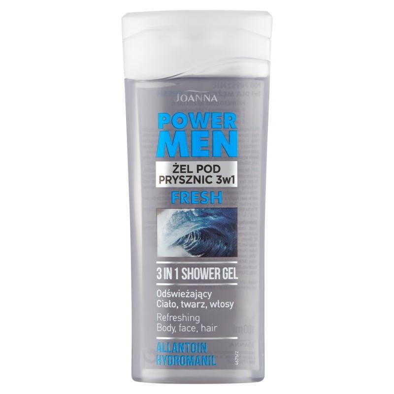 JOANNA Power Men Refreshing ShampooDoccia Gel 3in1 shampoogel rinfrescante 3in1 100ml