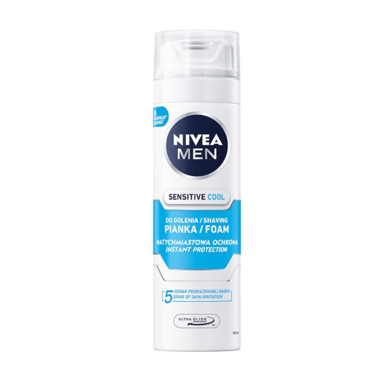 NIVEA Men Sensitive Cool schiuma da barba rinfrescante 200ml