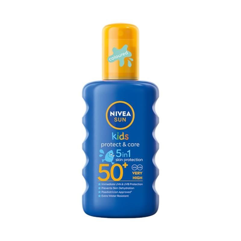 NIVEA Sun Kids Protect Care spray protettivo solare idratante per bambini SPF50 200ml
