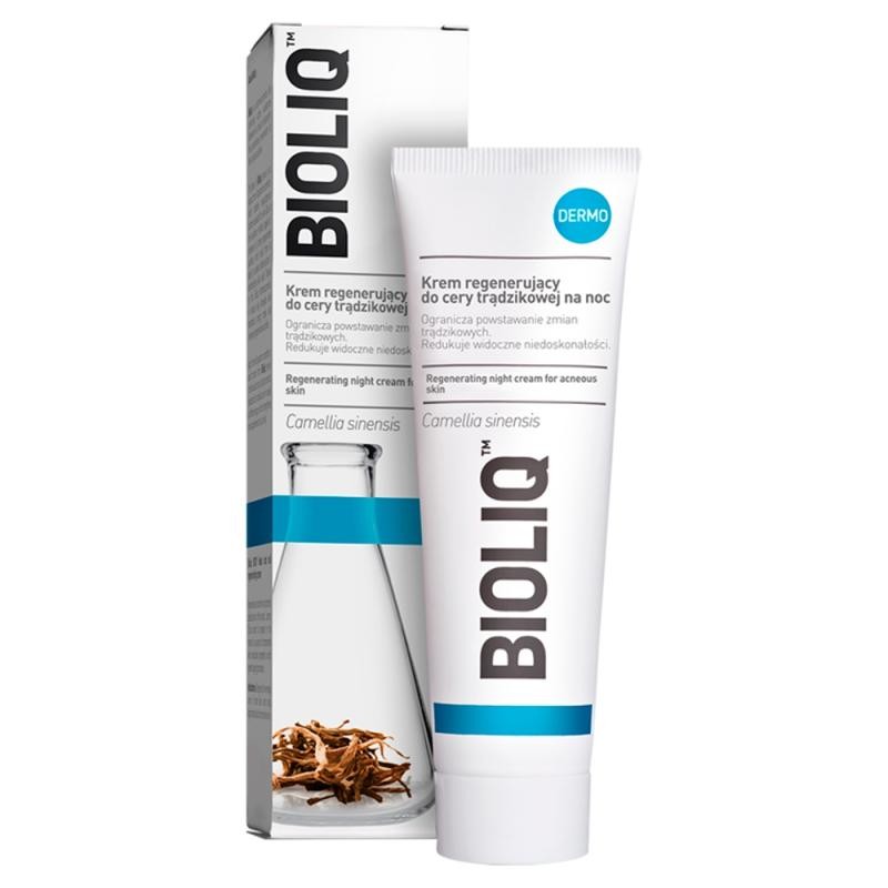 BIOLIQ Dermo crema rigenerante per pelli acneiche da notte 50ml