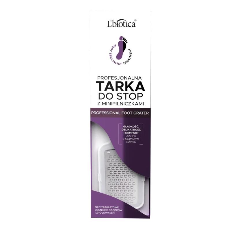 LBIOTICA Express Pedicure grattugia per piedi con mini lime 1 pz