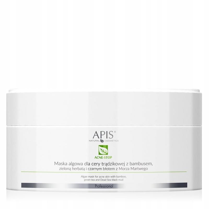 APIS AcneStop Algae Mask maschera alle alghe per pelle acneica con bamb e t verde 100g