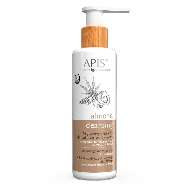 APIS Almond Olio di mandorle detergente per struccare e lavare il viso per tutti i tipi di pelle 150ml
