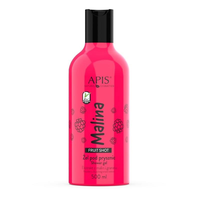 APIS Fruit Shot Shower Gel Gel doccia al lampone 500ml
