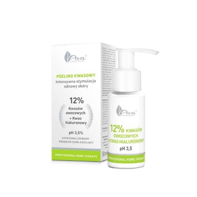 AVA LABORATORIUM Peeling professionale Home Therapy agli acidi della frutta 12 acido ialuronico 50ml
