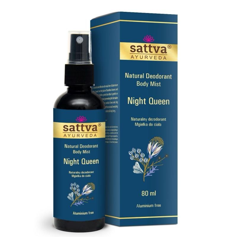 SATTVA Natural Deodorant Body Mist deodorante naturale in nebbia Night Queen 80ml