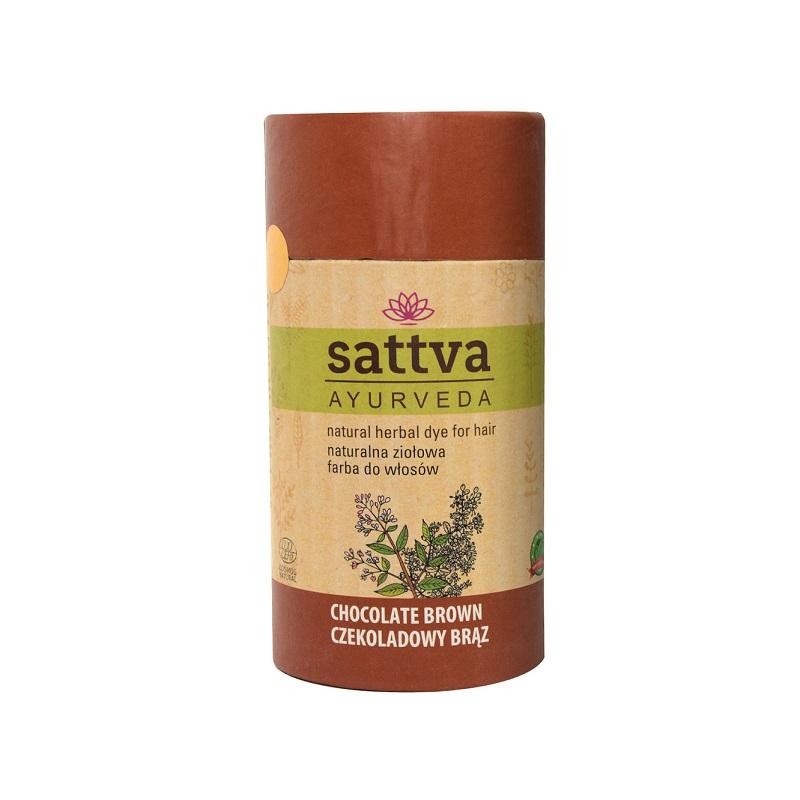 SATTVA Tintura Naturale alle Erbe per Capelli tintura naturale alle erbe per capelli Marrone Cioccolato 150g