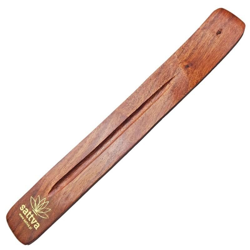 SATTVA Supporto per bastoncini di incenso in legno naturale