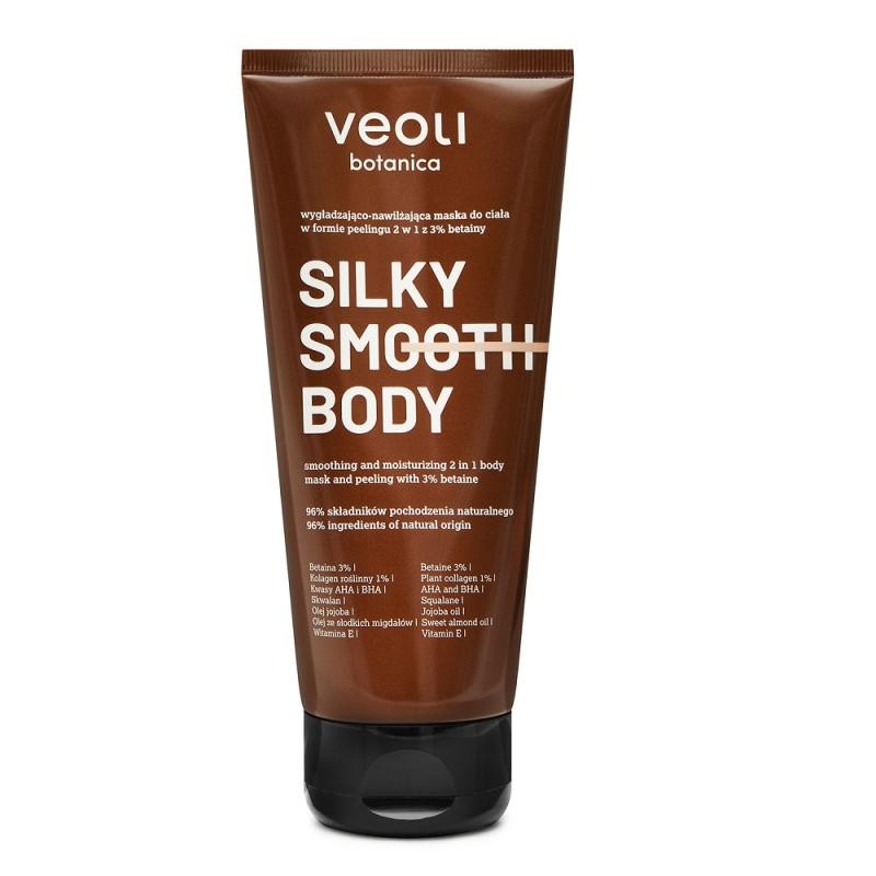 VEOLI BOTANICA Silky Smooth Body maschera corpo levigante e idratante sotto forma di peeling 180ml