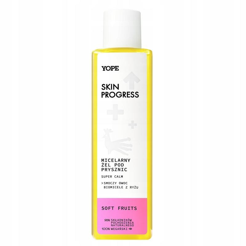 YOPE Skin Progress Super Calm gel doccia micellare Soft Fruits 200ml
