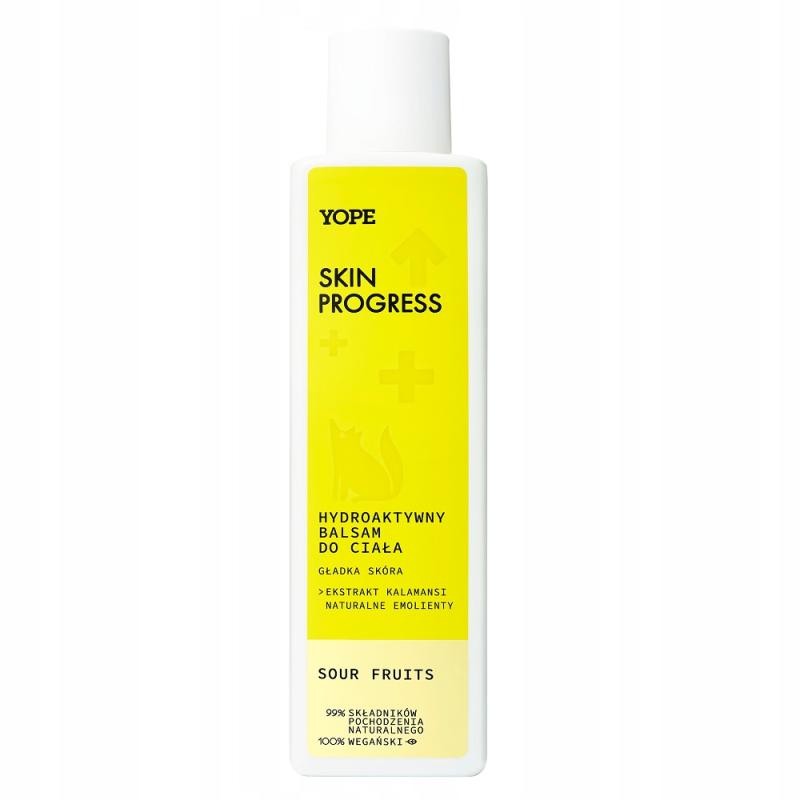 YOPE Skin Progress lozione corpo idroattiva pelle liscia Sour Fruits 200ml