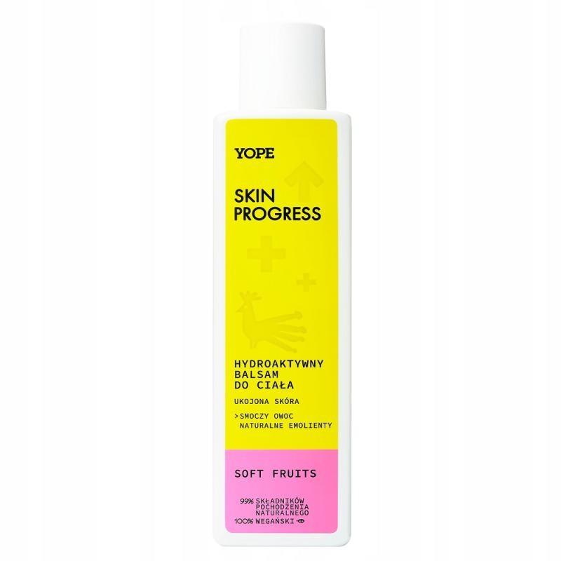YOPE Skin Progress balsamo corpo idroattivo per la pelle lenita Soft Fruits 200ml