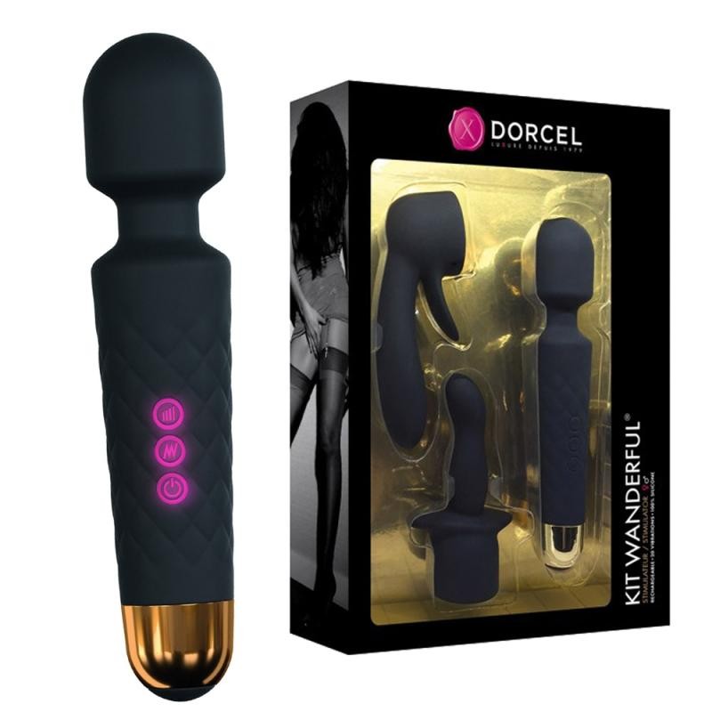 MARC DORCEL SET Kit Bacchetta meravigliosa punte attaccabili x2