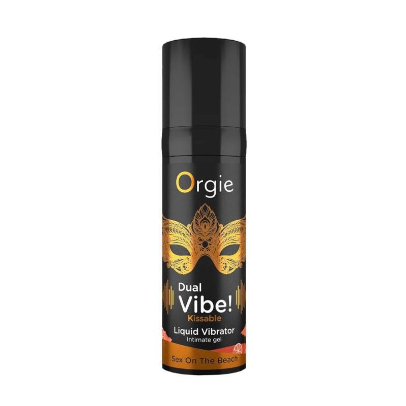 ORGIE Dare Yourself Dual Vibe Kissable Liquido Vibratore Sex On The Beach gel vibrante 15ml
