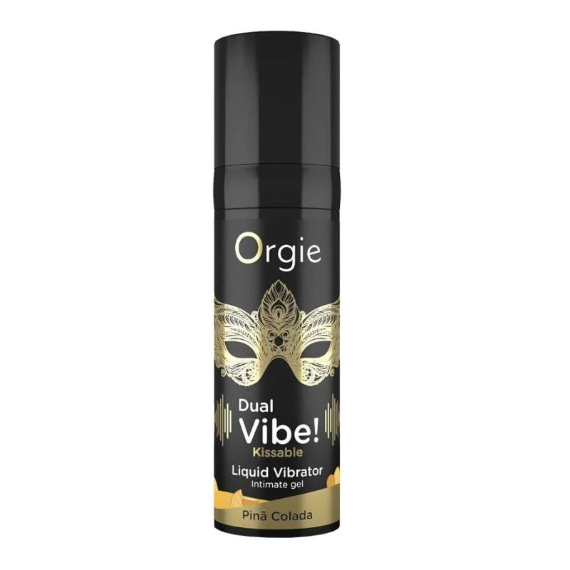 ORGIE Dual Vibe Gel gel aromatizzato al vibratore liquido Kissable Pina Colada 15ml