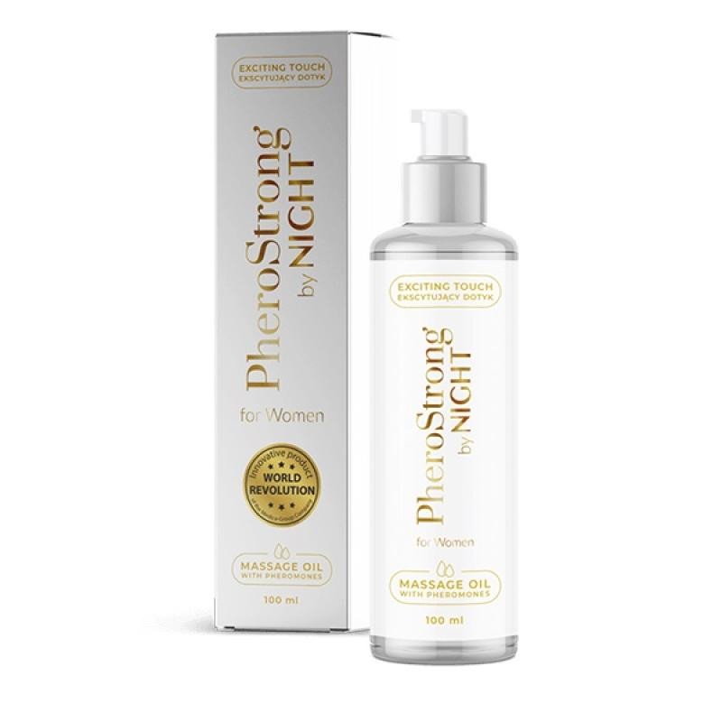 PHEROSTRONG By Night For Women Olio da massaggio ai feromoni Olio da massaggio 100ml