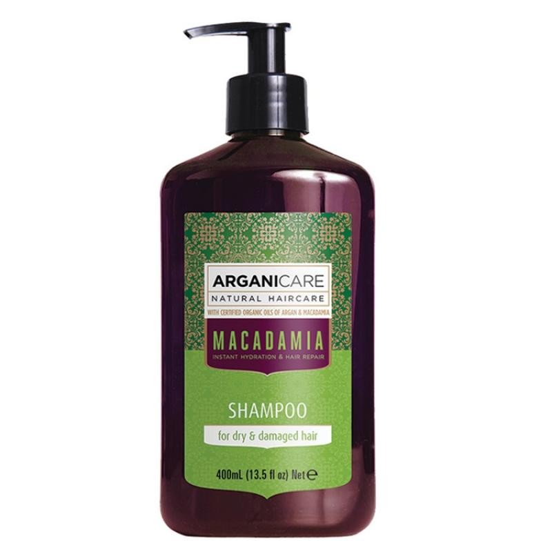 ARGANICARE Macadamia Shampoo shampoo con olio di macadamia per capelli secchi e danneggiati 100ml