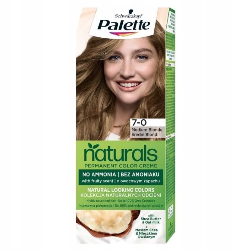 PALETTE Tinta per capelli Permanent Naturals Color Creme con Miele e Olio di Argan 400 70 Biondo Medio