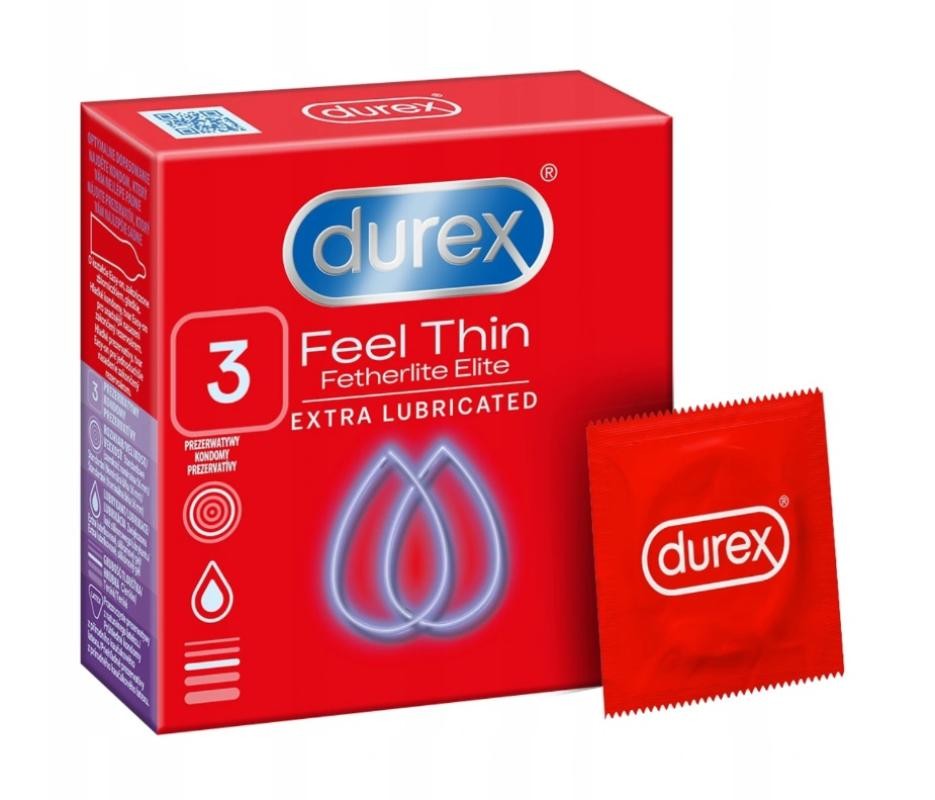 DUREX Fetherlite Elite con pi gel 3 pz Preservativi pi sottili