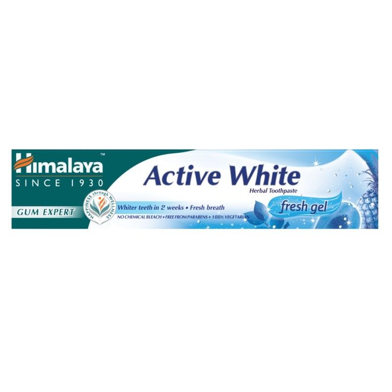 HIMALAYA Active White Herbal Dentifricio gel sbiancante per lavarsi i denti 75ml