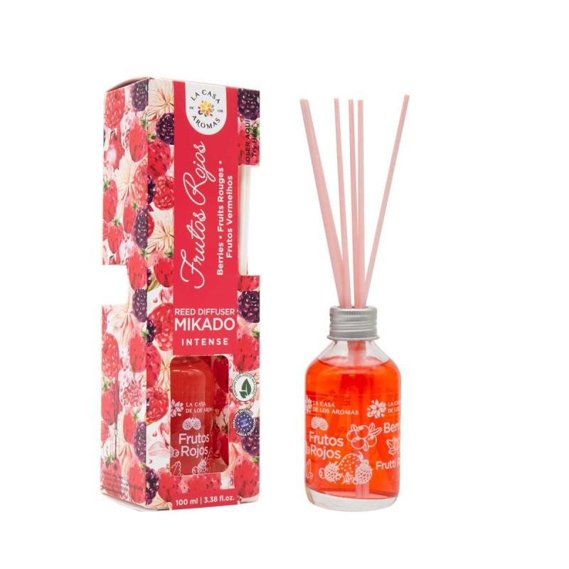 LA CASA DE LOS AROMAS Mikado Bastoncini profumati ai Frutti Rossi Intensi 100ml