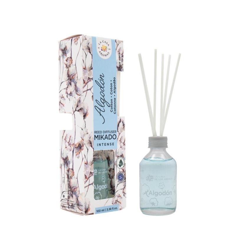 LA CASA DE LOS AROMAS Mikado Bastoncini profumati ai fiori di cotone intensi 100ml
