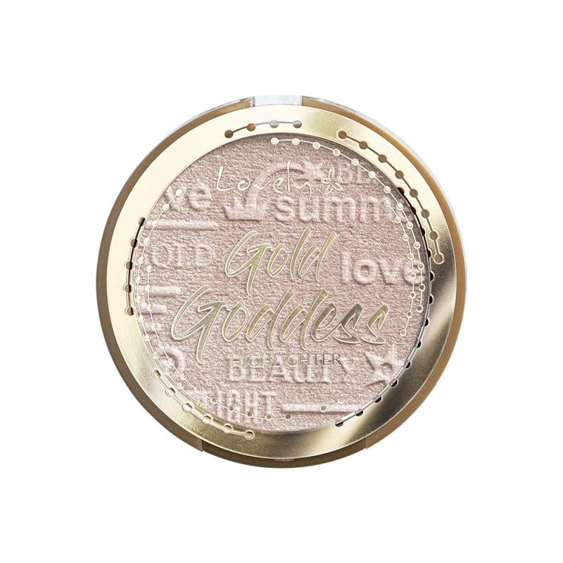 LOVELY Gold Goddess Highlighter illuminante viso cotto