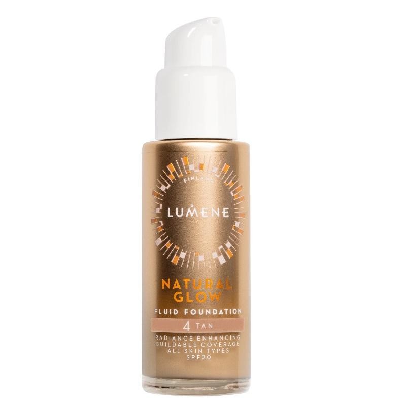 LUMENE Natural Glow Fluid Foundation fondotinta illuminante 4 Tan 30ml