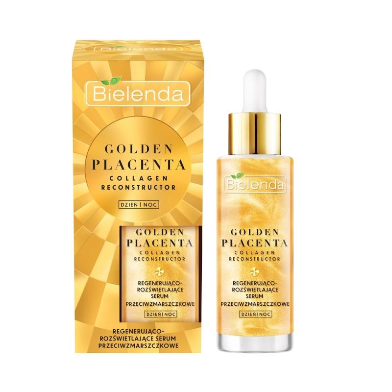 BIELENDA Golden Placenta Collagen Reconstructor siero antirughe rigenerante e illuminante 30g