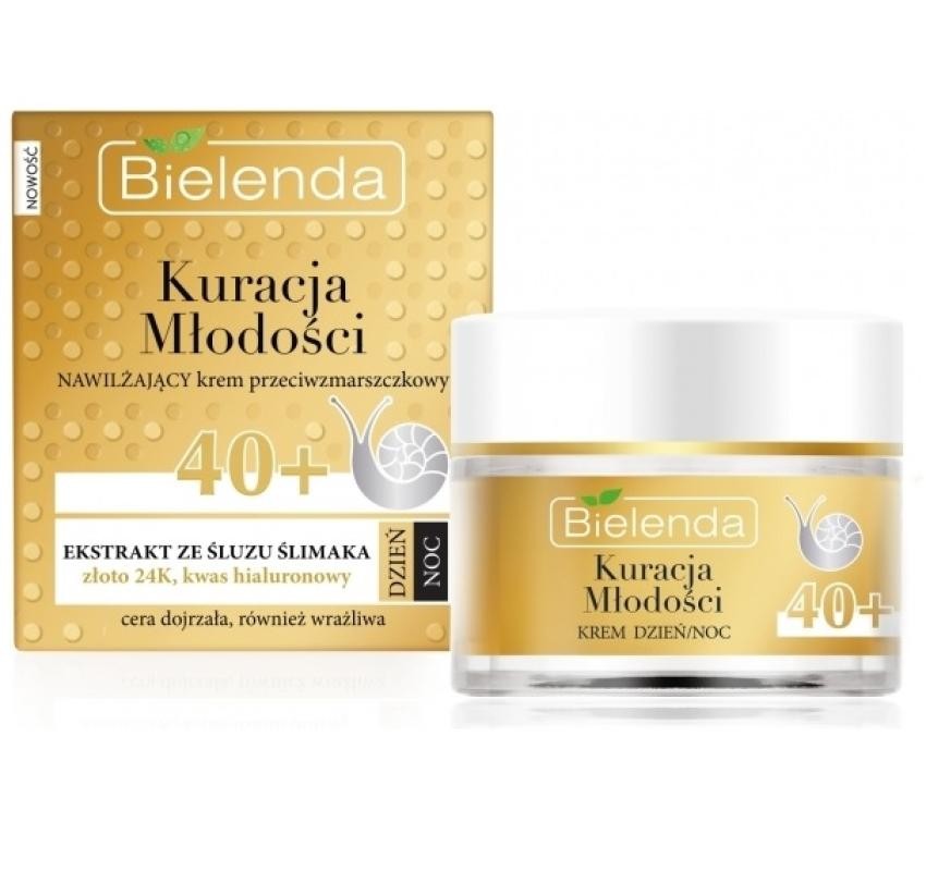 BIELENDA crema idratante antirughe con estratto di bava di lumaca 40 giornonotte 50ml